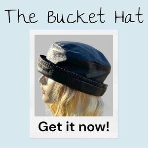 Vintage Leather Bucket Hat